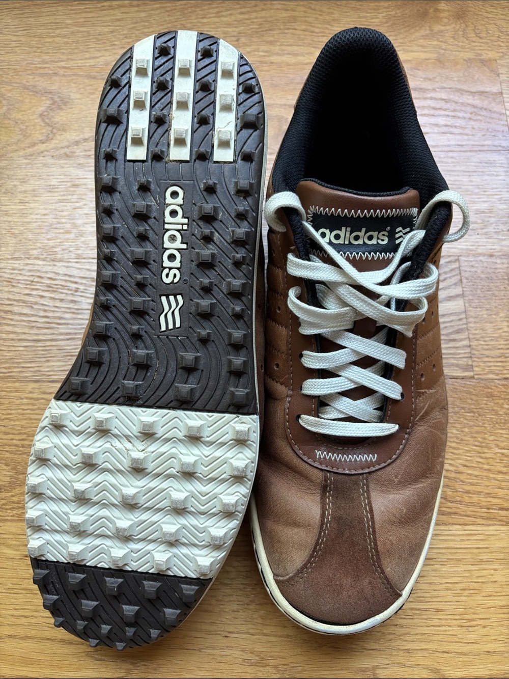 adidas Brown and White Men’s Athletic Sneakers